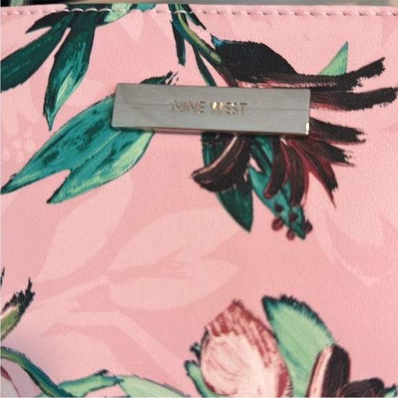 Nine West Floral tropical Pink Tote Bag - Picture 2 of 8